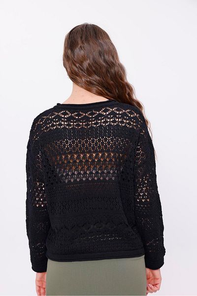Figo Openwork Knitwear Women's Blouse