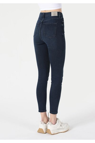 Colin's Skinny Fit High Waist Skinny Leg Women's Dark Indigo Jean Trousers