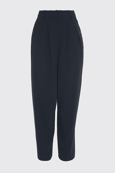 Zühre Μαύρο φαρδύ παντελόνι P-0187K