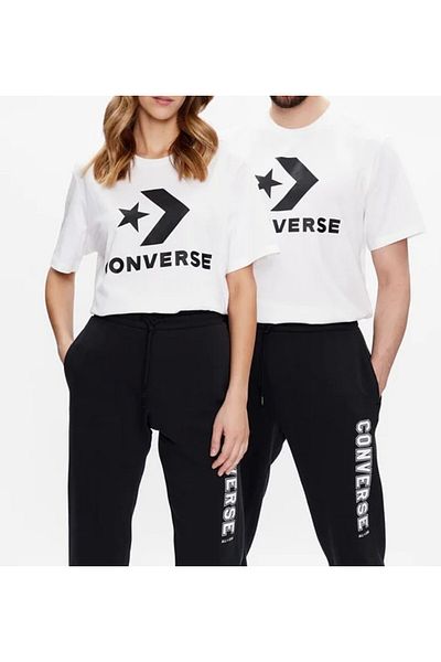 converse Tricou unisex Converse STANDARD FIT CENTER FRONT LARGE LOGO STAR CHEV SS TEE Alb