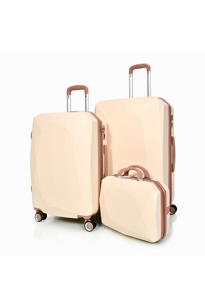 MORANO Morano 4-Piece Luggage Set Durable and Lightweight Spinner Wheeled Suitcase with Numbered Security Lock