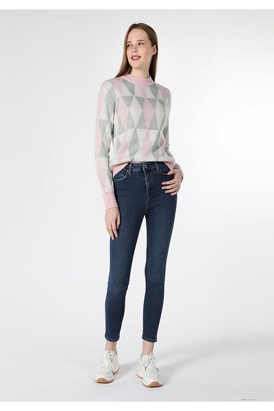 Colin's Blugi de damă cu talie înaltă 760 Diana Skinny Fit, albaștri - Slim Leg Cl 1061429