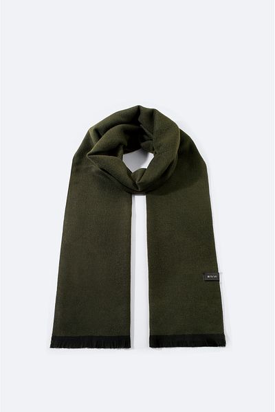 Avva Men's Green Tasseled Plain Shawl B009401