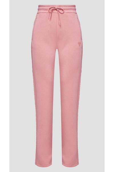 Guess BRENDA SCUBA STRAIGH women's pants pink