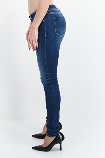 Replay Women Skinny Fit Washed Stretchable Jeans, Blue