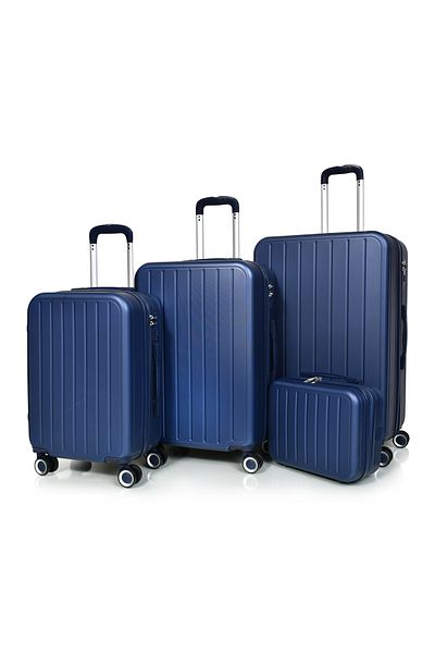 MORANO Morano 4-Piece Luggage Set Durable and Lightweight Spinner Wheeled Suitcase with Numbered Security Lock