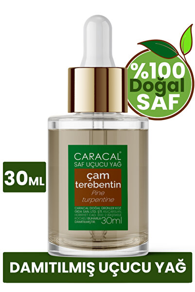 caracal 30ml %100 Saf Doğal Çam Terebentin Yağı Katkısız Ve Seyreltilmemiş Uç...