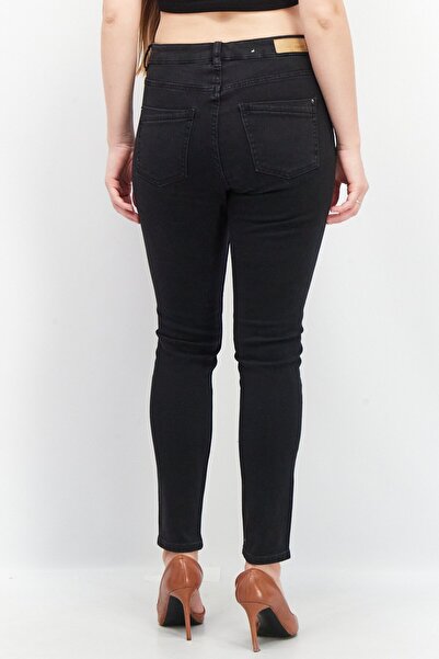 Esprit Women Skinny Fit Solid Stretchable Denim, Black