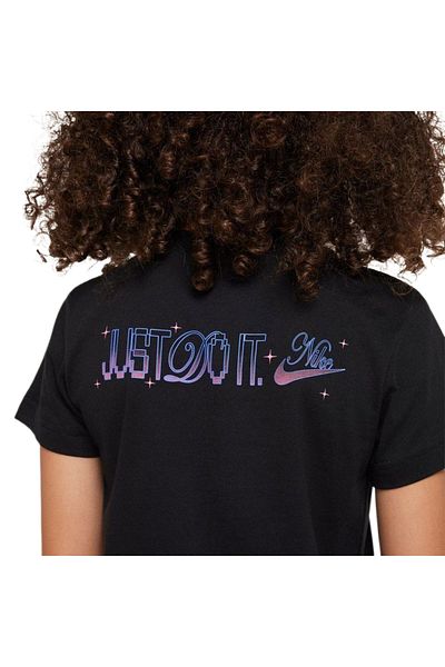 Nike G NSW TEE BF SHINE for girls t-shirt black
