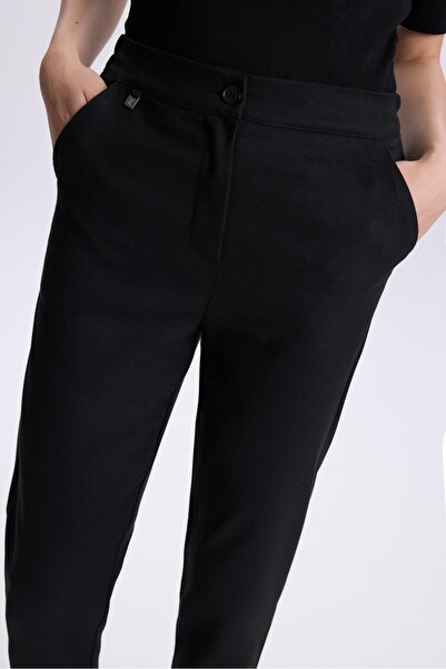 Zühre Μαύρο Skinny Leg Παντελόνι P-0203