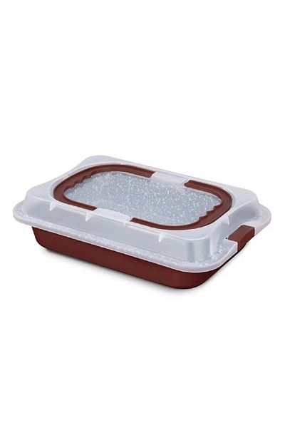 Blaumann Carbon steel oven tray, protective lid, size 36.5x24.5x5.5 cm, 2 layers, ceramic