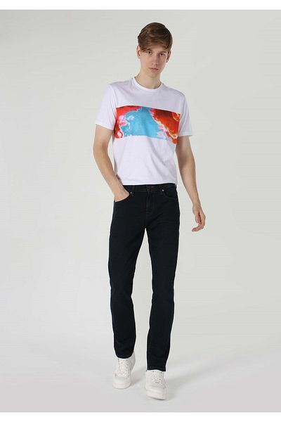 Colin's Straight Fit Low Waist Straight Leg Men's Indigo Jean Trousers