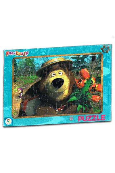 morsila Maşa Ile Koca Ayı 2'li Lisanslı Frame Puzzle/yapboz (24+48 Parça)