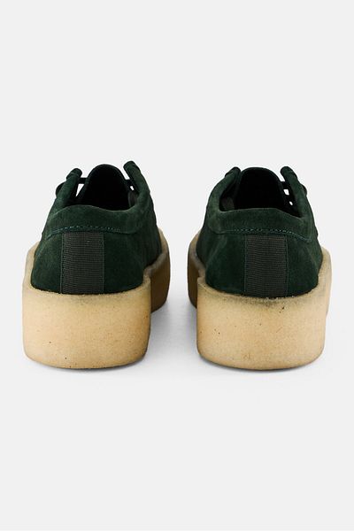 CLARKS Women Wallabee Cup Standard Fit Lace Up Casual Shoes, Dark Green