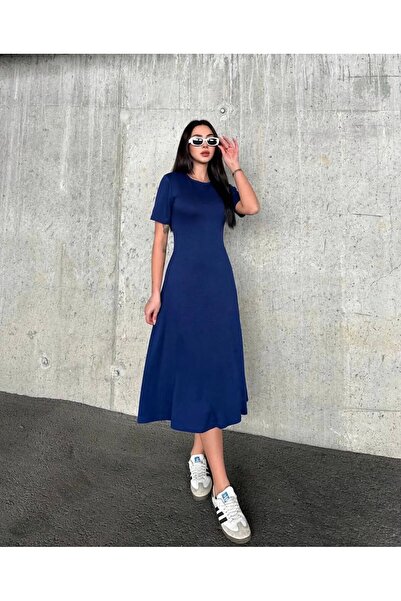 karpuzbutiks فستان O BRAND MODAL باللون الأزرق الداكن-L