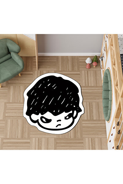 Rugs Modern Halı سجادة Alya Collection باللونين الأبيض والأسود بتفاصيل منسوجة...