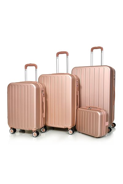 MORANO Morano 4-Piece Luggage Set Durable and Lightweight Spinner Wheeled Suitcase with Numbered Security Lock