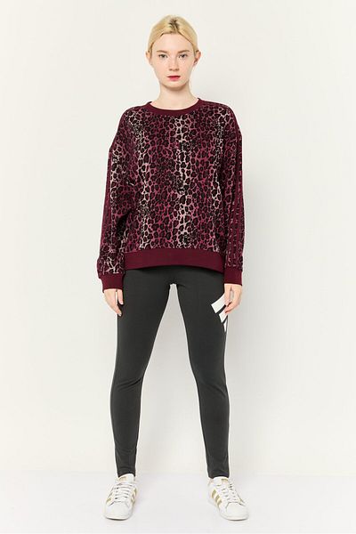 adidas Women Sportswear Fit Long Sleeve Outdoor Sweatshirt, Multicolor