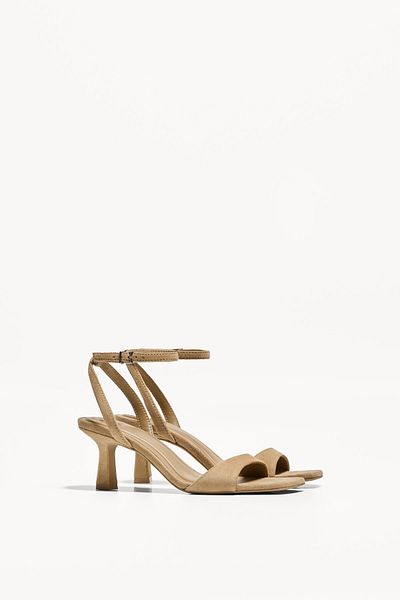 Bershka High heel sandals with ankle strap