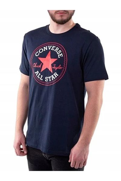 converse Tricou unisex StandardFitCenterFrontChuckPatchCoreTee bleumarin