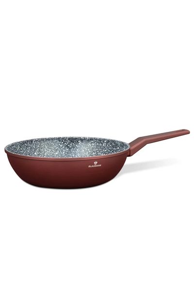 Blaumann Tigaie WOK aluminiu turnat, dimensiune 28x8 cm, capacitate 4.2 l, acoperire ceramica, 3 straturi