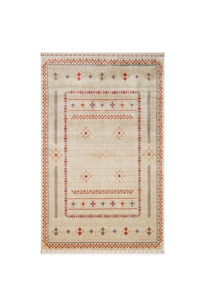 Hoomrugs Hoom Rugs Nepal ZR 20 Yün Viskon Light Multy Otantik Modern Uşak Des...