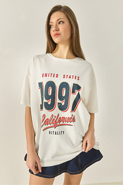 Bianco Lucci Γυναικείο μπλουζάκι από βαμβακερό εμπριμέ 1997 3056 60284048