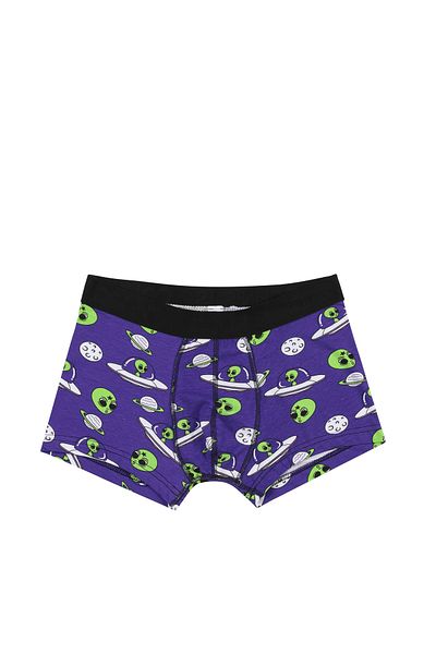 Colin's Boxeri violet pentru bărbați cu imprimeu modern