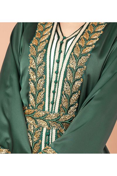 IKKXA Belted Elegant 2-Piece Kaftan