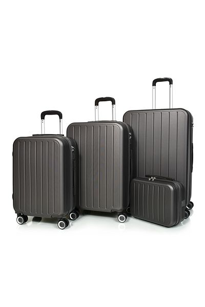 MORANO Morano 4-Piece Luggage Set Durable and Lightweight Spinner Wheeled Suitcase with Numbered Security Lock