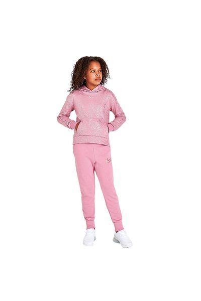 Nike Hanorac roz G NSW FLC HOODIE AOP WC pentru fete