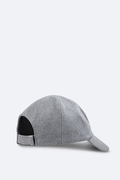 Avva Men's Gray Woolen Sports Hat with Embroidery Detail on the Front A32y9212