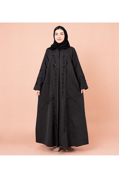 IKKXA Luxury Embroidery Beads Abaya
