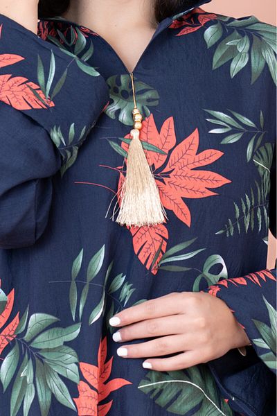 IKKXA Maghrebi Leaf Hooded Jalabiya