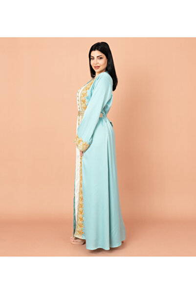 IKKXA Belted Elegant 2-Piece Kaftan