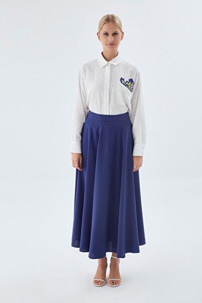 Zühre Φούστα A-Line Violet ETK-0144