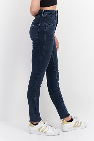 Guess Women Super Skinny Fit Wash Stretchable Denim, Navy Blue