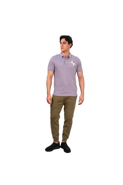 Giordano Men's Slim Fit Cotton Short Sleeve Napoleon Polo