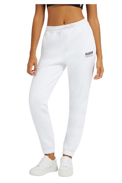 Guess GUESS ALISHA LONG PANTS women's trousers white