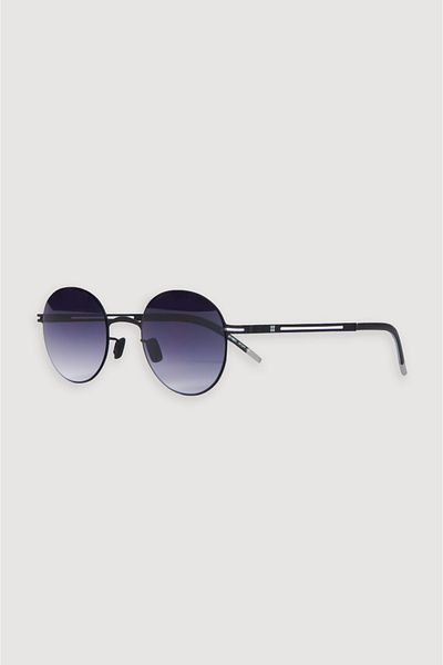 Avva Men's Black Round Polarized Sunglasses A31Y8816