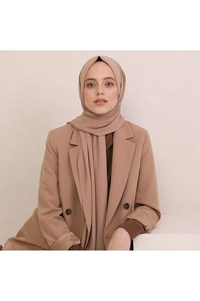FRESCO SCARFS Hijab Hijab Medina Silk Shawl*sand Beige