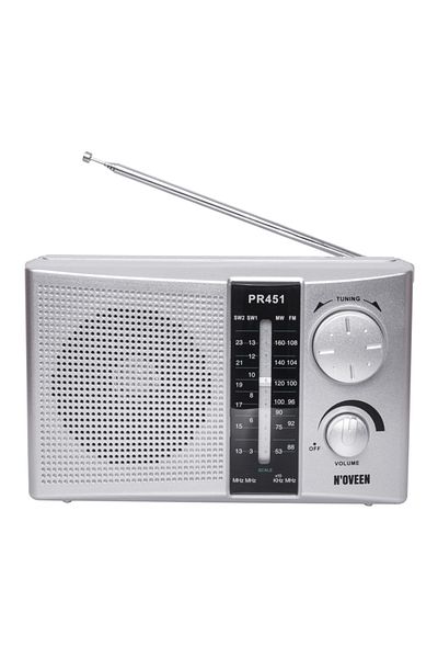 Noveen Noveen PR451 portable radio, 4 radio bands, Silver