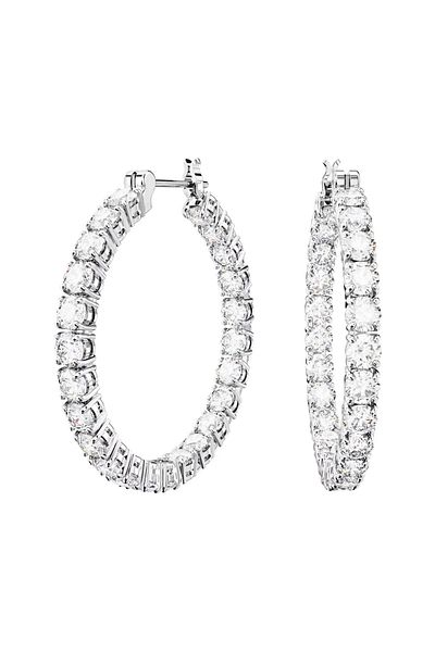 Swarovski Matrix Silberfarbene Ohrringe 5647715
