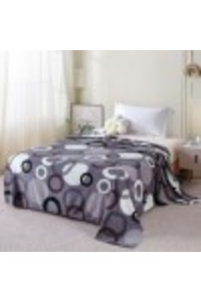 Pucioasa Patura cocolino 200x230cm cu cercuri gri