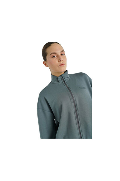 hummel Sabrina Zip Jacket Kadın Günlük Ceket 922293-7319 Gri Uyumlu