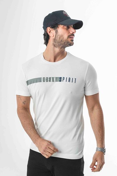 Tony Montana Ocean Collection Crew Neck Κεντητό T-Shirt-MSL-2261
