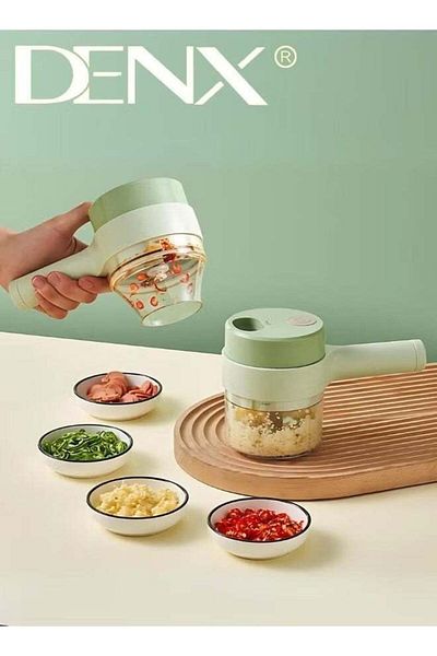 Denx Vegetable Chopper, Portable Electric Grinder, Rechargeable & Wireless Multi-Purpose Chopper for