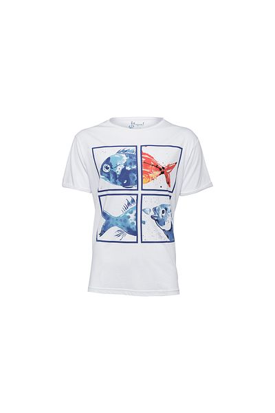 ANEMOSS Aquarium Crew Neck Mens T Shirt