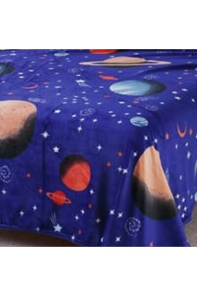 Pucioasa Cocolino blanket 200x230cm with planets