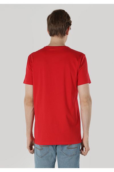 Colin's Red Regular Fit Crew Neck Men's Short Sleeve T-Shirt